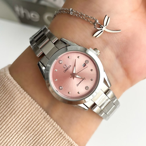 ساعت مچی زنانه استیل امگا OMEGA